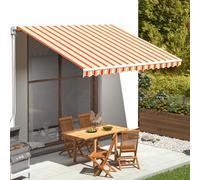 Berkfield Home Replacement Fabric for Awning Yellow & Orange 4x3 m Berkfield Home Multicolor
