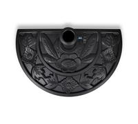 Berkfield Home Resin Half Round Parasol Base in Black Berkfield Home Black