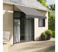 Berkfield Home Retractable Awning Anthracite 200x150 cm Fabric & Steel in Black Berkfield Home Black 200x150 cm