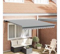 Berkfield Home Retractable Awning Anthracite & White 3x2.5 m Fabric&Aluminium Berkfield Home Multicolor