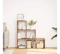 Berkfield Home Room Divider Bookcase¬†3-Tier¬†Artisan Oak 99x29x99 cm Engineered Wood in Brown | Size: 99 x 29 x 99 cm Berkfield Home Brown 99 x 29 x 99 cm