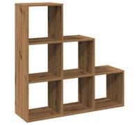 Berkfield Home Room Divider Bookcase¬†3-Tier¬†Artisan Oak 99x29x99 cm Engineered Wood in Brown | Size: 99 x 29 x 99 cm Berkfield Home Brown 99 x 29 x 99 cm