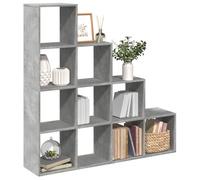 Berkfield Home Room Divider Bookcase 4-Tier Concrete Grey 131.5x29x131.5 cm Engineered Wood Berkfield Home Grey 131.5x29x131.5 cm
