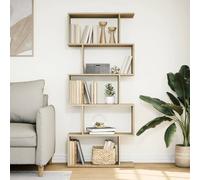 Berkfield Home Room Divider Bookcase 5-Tier Sonoma Oak 70x24x161 cm Engineered Wood in Natural | Size: 70 x 24 x 161 cm Berkfield Home Natural 70 x 24 x 161 cm