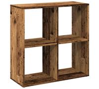 Berkfield Home Room Divider Bookcase Old Wood 69.5x29x69.5 cm Engineered Wood in Brown Berkfield Home Brown 69.5x29x69.5 cm