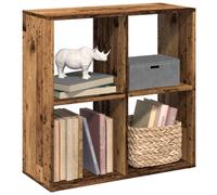 Berkfield Home Room Divider Bookcase Old Wood 69.5x29x69.5 cm Engineered Wood in Brown Berkfield Home Brown 69.5x29x69.5 cm