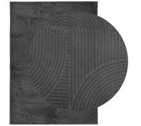 Berkfield Home Rug IZA Short Pile Scandinavian Look Anthracite 240x340 cm in Charcoal | Size: Medium Berkfield Home Charcoal Medium