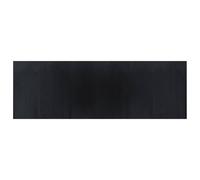 Berkfield Home Rug Rectangular Black 100x300 cm Bamboo | Size: Medium Berkfield Home Black Medium
