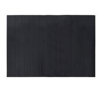 Berkfield Home Rug Rectangular Black 70x100 cm Bamboo | Size: Medium Berkfield Home Black Medium