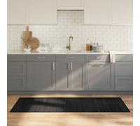 Berkfield Home Rug Rectangular Black70x200 cm Bamboo in Black | Size: Medium Berkfield Home Black Medium