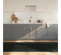 Berkfield Home Rug Rectangular Grey100x1000 cm Bamboo in Grey | Size: Medium Berkfield Home Grey Medium