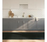 Berkfield Home Rug Rectangular Grey100x300 cm Bamboo in Grey | Size: Medium Berkfield Home Grey Medium