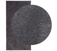 Berkfield Home Rug Short Pile Soft & Washable Anthracite 100x200 cm in Dark Grey | Size: 100 cm diameter Berkfield Home Dark Grey 100 cm diameter