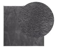 Berkfield Home Rug Short Pile Soft & Washable Anthracite 200x200 cm in Charcoal | Size: 100 cm diameter Berkfield Home Charcoal 100 cm diameter