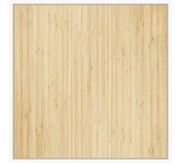 Berkfield Home Rug Square Light Natural100x100 cm Bamboo in Beige | Size: Medium Berkfield Home Beige Medium