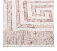 Berkfield Home Rug Washable 120x180 cm Beige Anti Slip | Size: 100 cm diameter Berkfield Home Beige 100 cm diameter