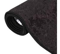 Berkfield Home Rug Washable 190x300 cm Anthracite Anti Slip in Black | Size: 100 cm diameter Berkfield Home Black 100 cm diameter