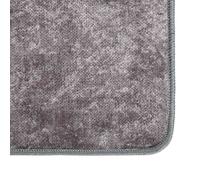 Berkfield Home Rug Washable Grey 400x300 cm Anti Slip | Size: 100 cm diameter Berkfield Home Grey 100 cm diameter