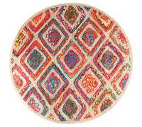 Berkfield Home Rug Washable Multicolour Ã˜ 120 cm Anti Slip | Size: 100 cm diameter Berkfield Home Multicolor 100 cm diameter