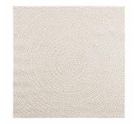 Berkfield Home Rug ZIZUR Cream 120x120 cm Jute Look Indoor & Outdoor | Size: Medium Berkfield Home Cream Medium