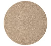 Berkfield Home Rug ZIZUR √ò 200 cm Jute Look Indoor & Outdoor in Light Tan | Size: Medium Berkfield Home Light Tan Medium