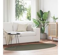 Berkfield Home Rugs Forest Green Polyester 120 x 170 cm Area Rugs Oval | Size: Medium Berkfield Home Multicolor Medium