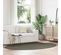Berkfield Home Rugs Forest Green Polypropylene 160 x 230 cm Area Rug Oval | Size: Medium Berkfield Home Multicolor Medium