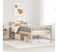 Berkfield Home Senior Bed with Headboard without Mattress 75x190 cm Small Single in Brown Berkfield Home Brown Small Single