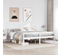 Berkfield Home Senior Bed with Headboard without Mattress White 200x200 cm Berkfield Home White 200x200 cm