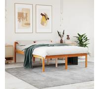 Berkfield Home Senior Bed without Mattress Wax Brown 120x200 cm Solid Wood Pine | Size: Small Double Berkfield Home Brown Small Double