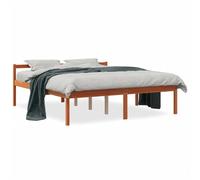 Berkfield Home Senior Bed without Mattress Wax Brown 160x200 cm Solid Wood Pine Berkfield Home Brown 160x200 cm