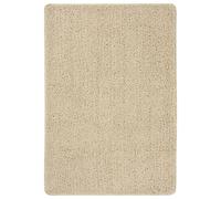 Berkfield Home Shaggy Rug Cream 160x230 cm Anti Slip in Beige | Size: 100 cm diameter Berkfield Home Beige 100 cm diameter