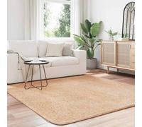 Berkfield Home Shaggy Rug High Pile NAVARRA Beige 200x200 cm Polyester | Size: Medium Berkfield Home Beige Medium