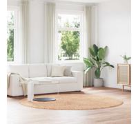 Berkfield Home Shaggy Rug High Pile NAVARRA Beige 240x240 cm Polyester | Size: Medium Berkfield Home Beige Medium