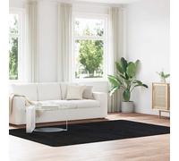 Berkfield Home Shaggy Rug High Pile NAVARRA Black 200x290 cm Polyester | Size: Medium Berkfield Home Black Medium