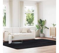 Berkfield Home Shaggy Rug High Pile NAVARRA Black 240x340 cm Polyester | Size: Medium Berkfield Home Black Medium