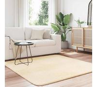Berkfield Home Shaggy Rug High Pile NAVARRA Cream 160x160 cm Polyester | Size: Medium Berkfield Home Cream Medium