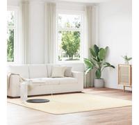 Berkfield Home Shaggy Rug High Pile NAVARRA Cream 240x240 cm Polyester | Size: Medium Berkfield Home Cream Medium