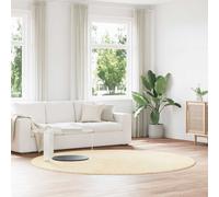 Berkfield Home Shaggy Rug High Pile NAVARRA Cream 240x240 cm Polyester | Size: Medium Berkfield Home Cream Medium