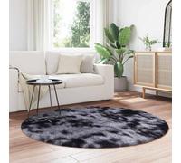 Berkfield Home Shaggy Rug High Pile NAVARRA Dark Grey 160x160 cm Polyester | Size: Medium Berkfield Home Grey Medium