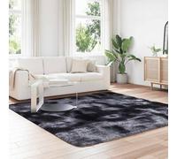 Berkfield Home Shaggy Rug High Pile NAVARRA Dark Grey 240x240 cm Polyester | Size: Medium Berkfield Home Grey Medium