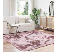 Berkfield Home Shaggy Rug High Pile NAVARRA Dusty Pink 200x200 cm Polyester | Size: Medium Berkfield Home Pink Medium