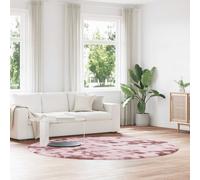 Berkfield Home Shaggy Rug High Pile NAVARRA Dusty Pink 240x240 cm Polyester | Size: Medium Berkfield Home Pink Medium