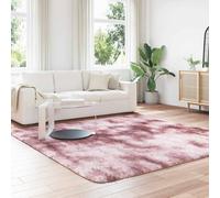 Berkfield Home Shaggy Rug High Pile NAVARRA Dusty Pink 240x240 cm Polyester | Size: Medium Berkfield Home Pink Medium