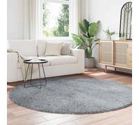 Berkfield Home Shaggy Rug High Pile NAVARRA Light Grey 200x200 cm Polyester | Size: Medium Berkfield Home Grey Medium