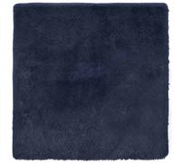 Berkfield Home Shaggy Rug High Pile NAVARRA Navy 160x160 cm Polyester in Blue | Size: Medium Berkfield Home Blue Medium