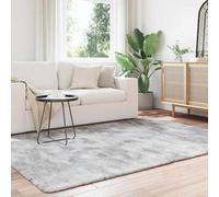 Berkfield Home Shaggy Rug High Pile NAVARRA Silver Grey 160x230 cm Polyester | Size: Medium Berkfield Home Grey Medium