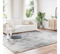 Berkfield Home Shaggy Rug High Pile NAVARRA Silver Grey 240x340 cm Polyester | Size: Medium Berkfield Home Grey Medium
