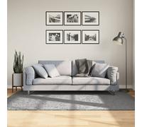Berkfield Home Shaggy Rug PAMPLONA High Pile Modern Grey 140x200 cm | Size: Medium Berkfield Home Grey Medium
