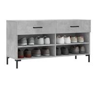 Berkfield Home Shoe Bench Concrete Grey 102x35x55 cm Engineered Wood | Size: 102 x 35 x 55 cm Berkfield Home Grey 102 x 35 x 55 cm